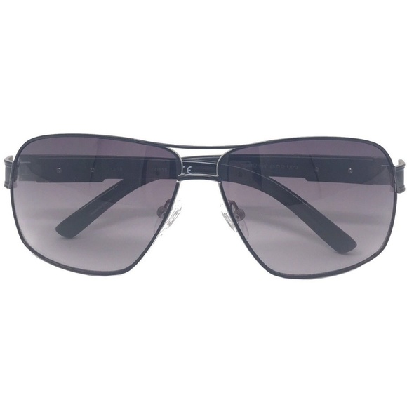 Guess Men's Black Silver Metal Sunglasses - Picture 5 of 7